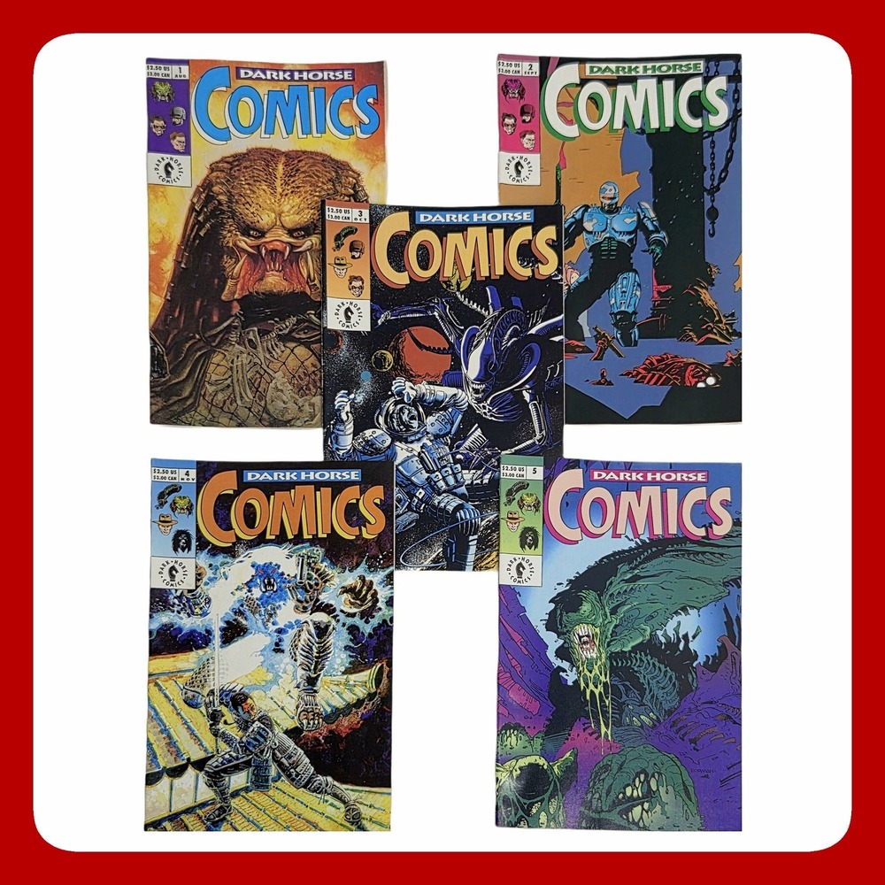 Dark Horse Comics Anthology Lot 5 Issues 11-14 16 Godzilla Predator Aliens 1993